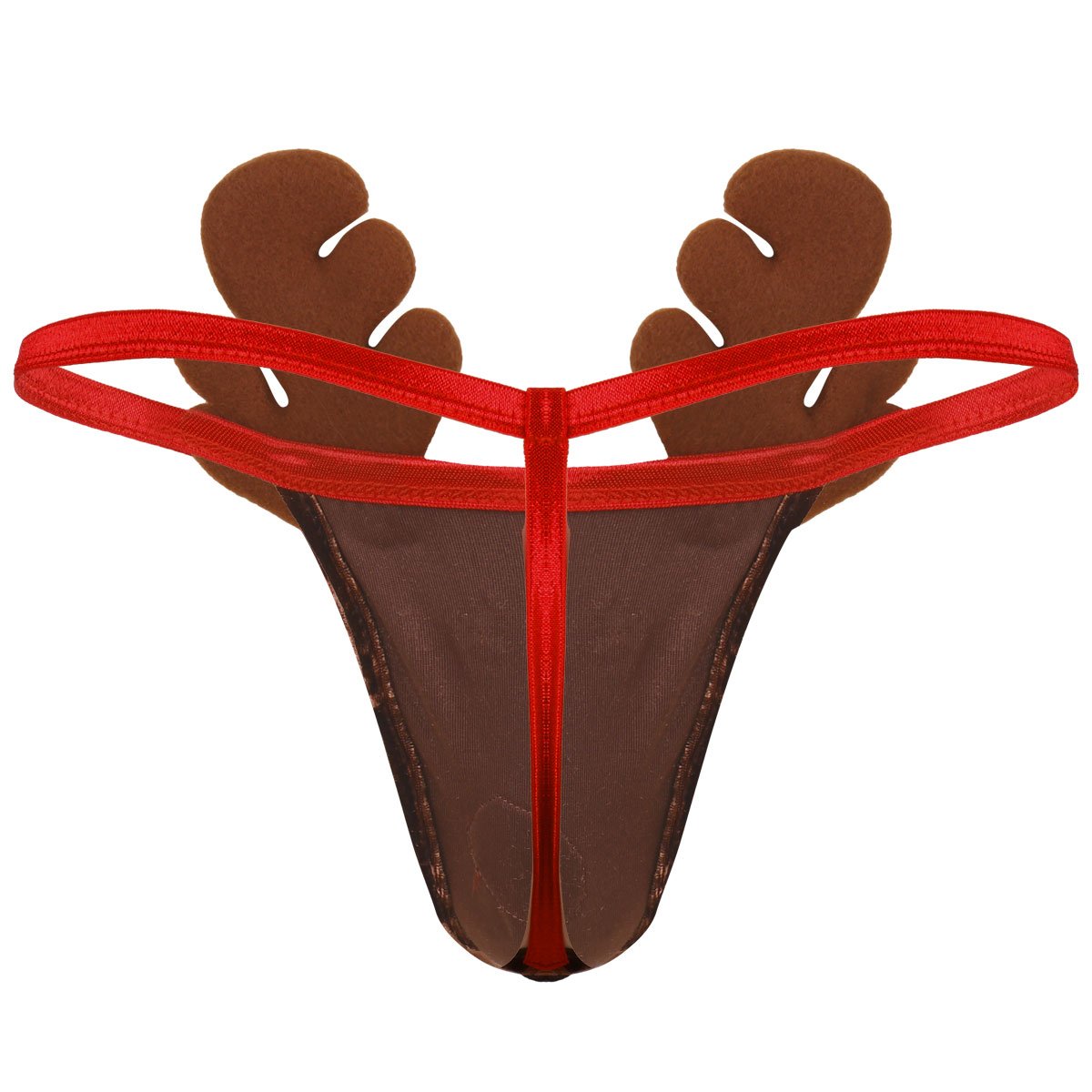 SALE - XMAS GIFT - Mens Christmas Rudolf the Red Nosed Reindeer Pouch Thong