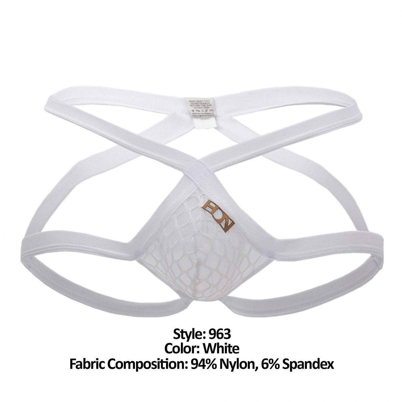 Hidden 963 Mesh Jockstrap White