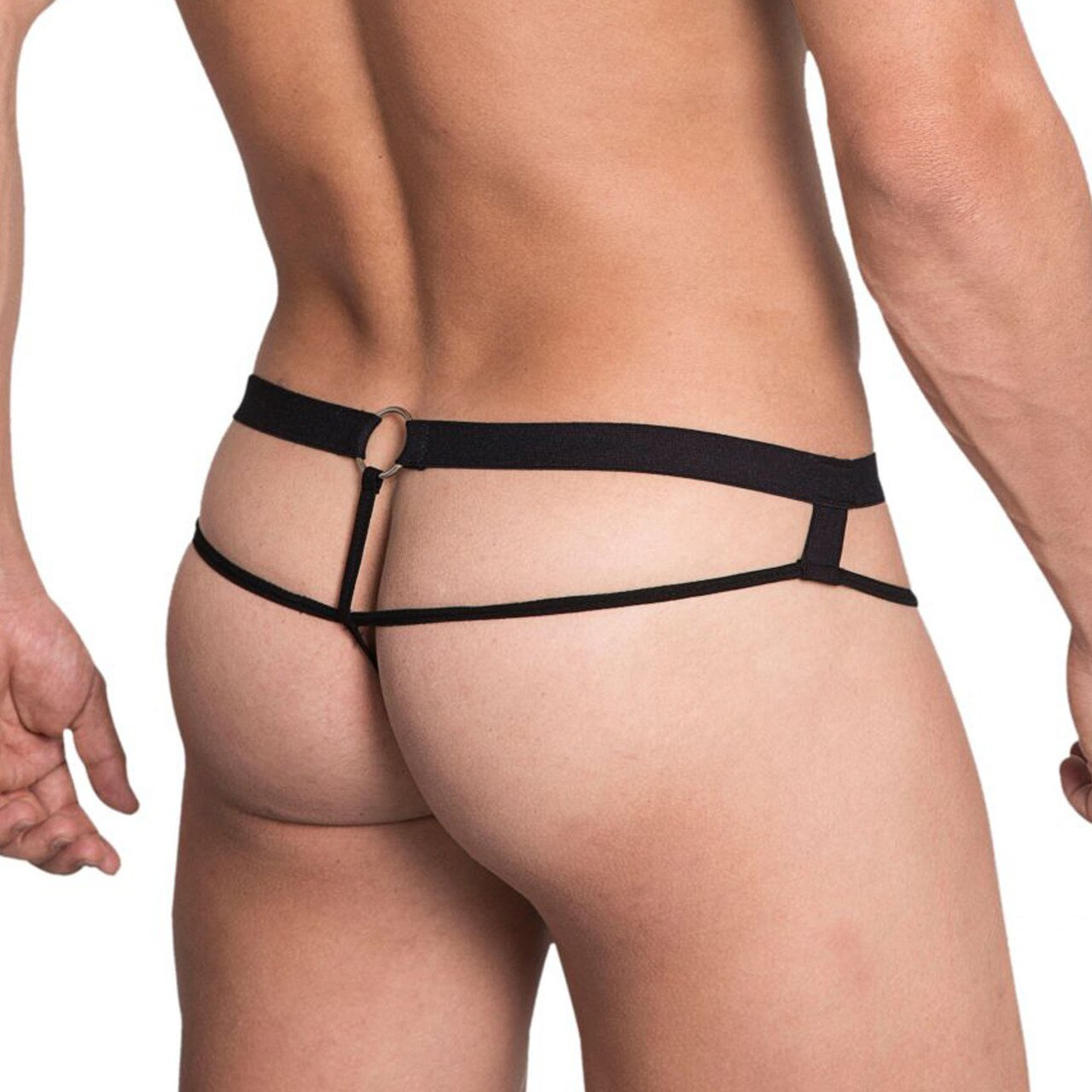 Mens Hidden Seduction Strappy Pouch G string Black