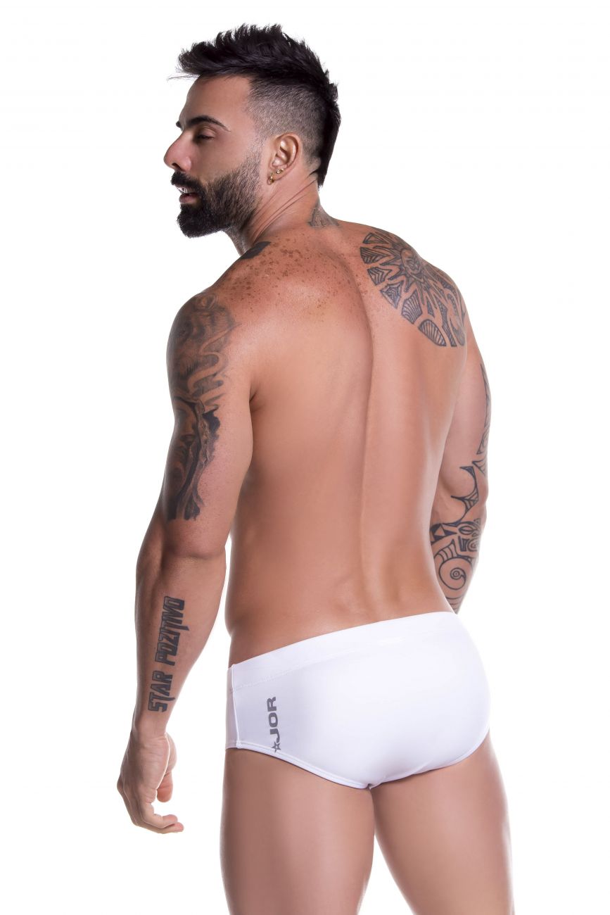 JOR 0762 Sunga Swim Briefs White