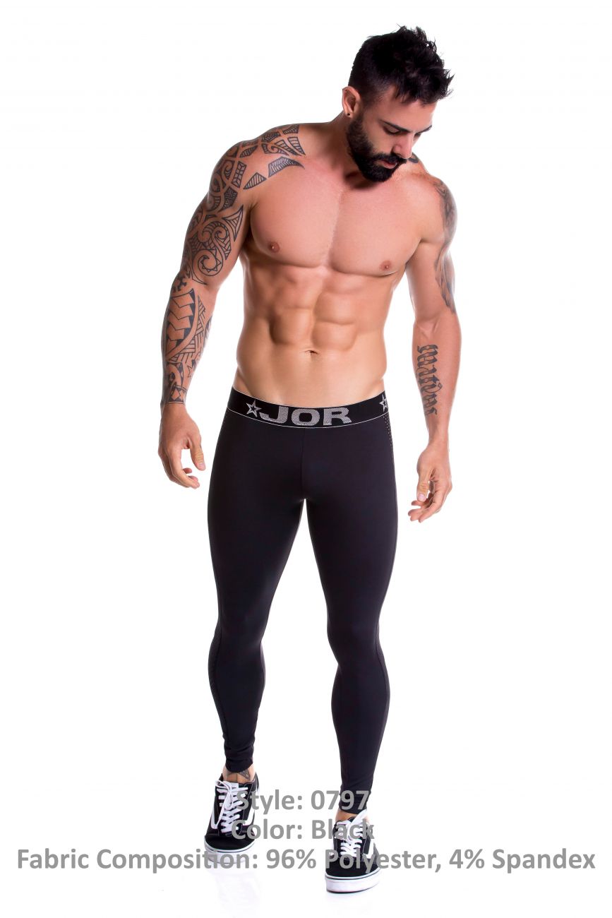 JOR 0797 Prix Athletic Pants Black