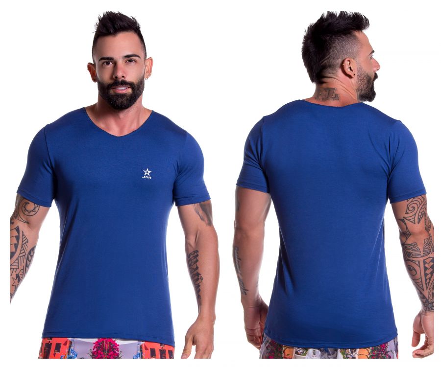 JOR 0803 Bassic T-Shirt Blue