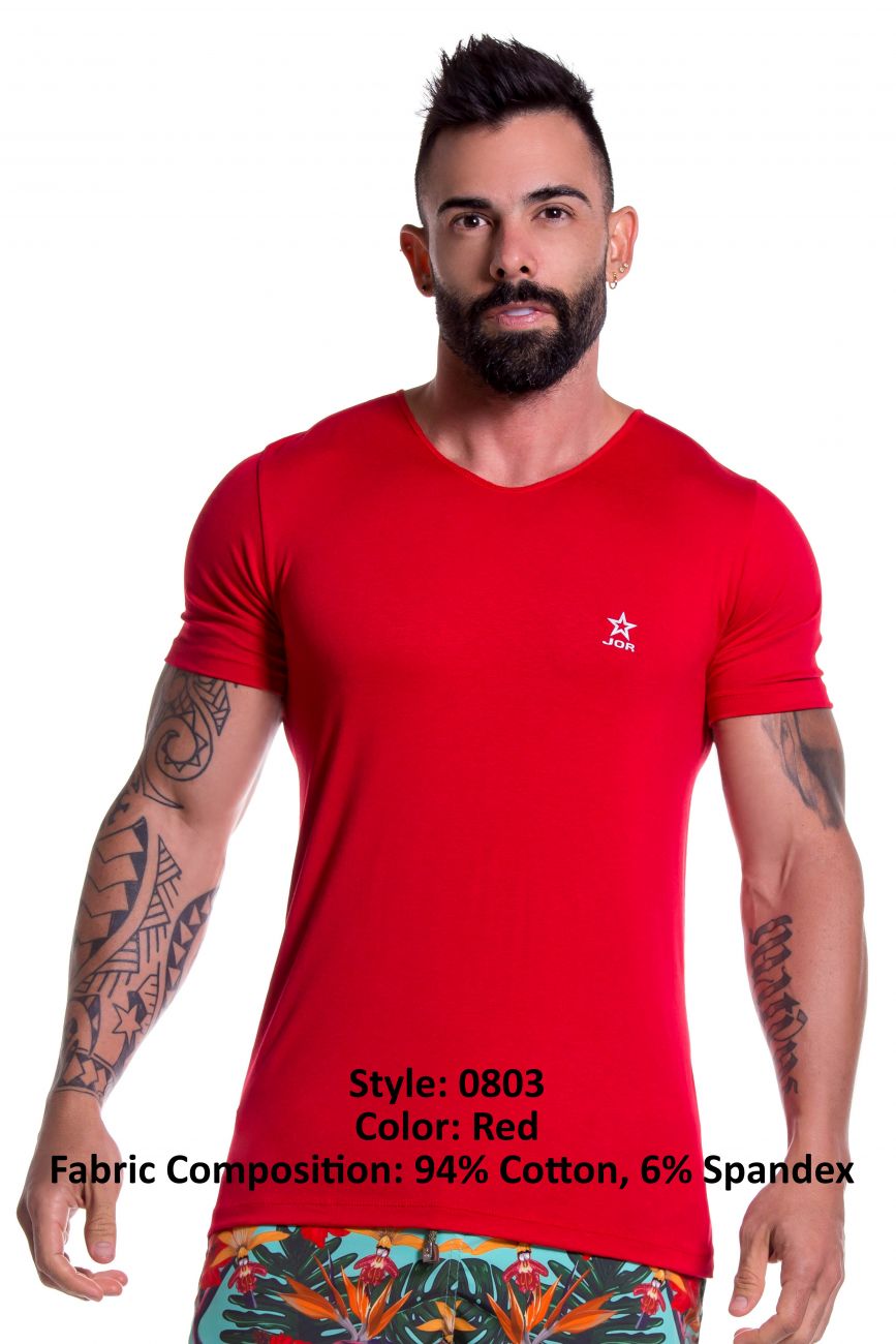 JOR 0803 Bassic T-Shirt Red