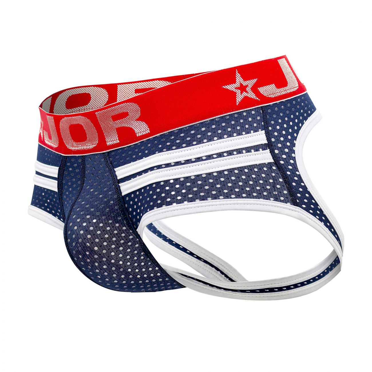 JOR 0968 Fox Briefs Jockstrap Blue