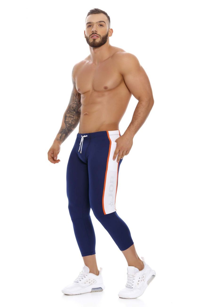 JOR 1294 Biker Athletic Pants Blue
