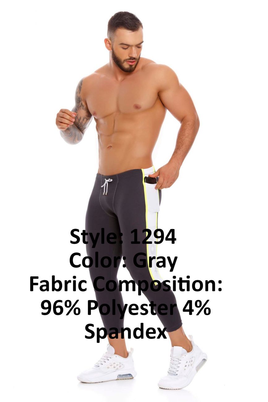 JOR 1294 Biker Athletic Pants Gray