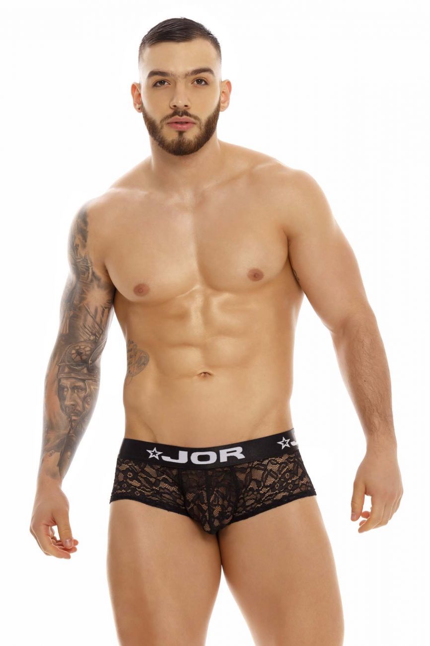 JOR 1378 Romance Lace Trunks Black