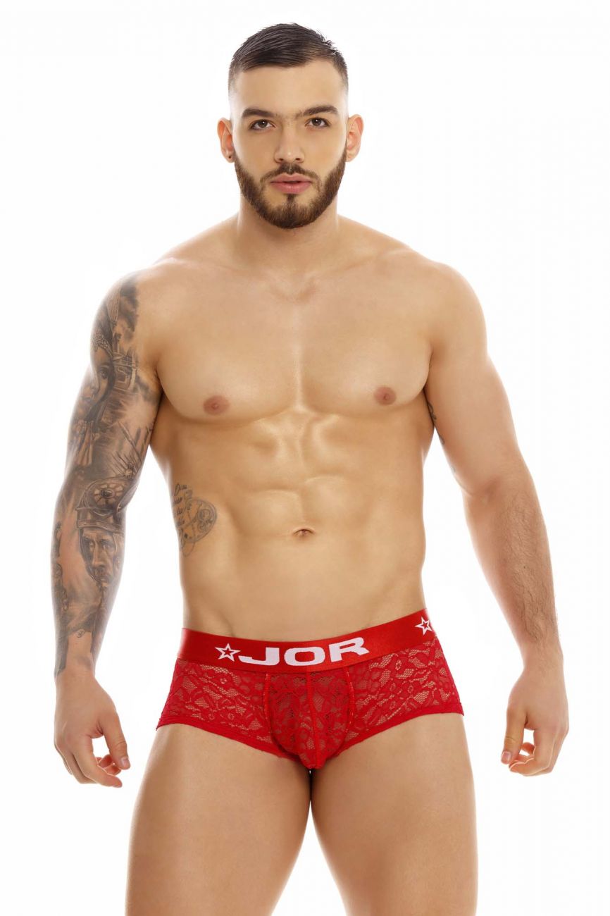 JOR 1378 Romance Lace Trunks Red