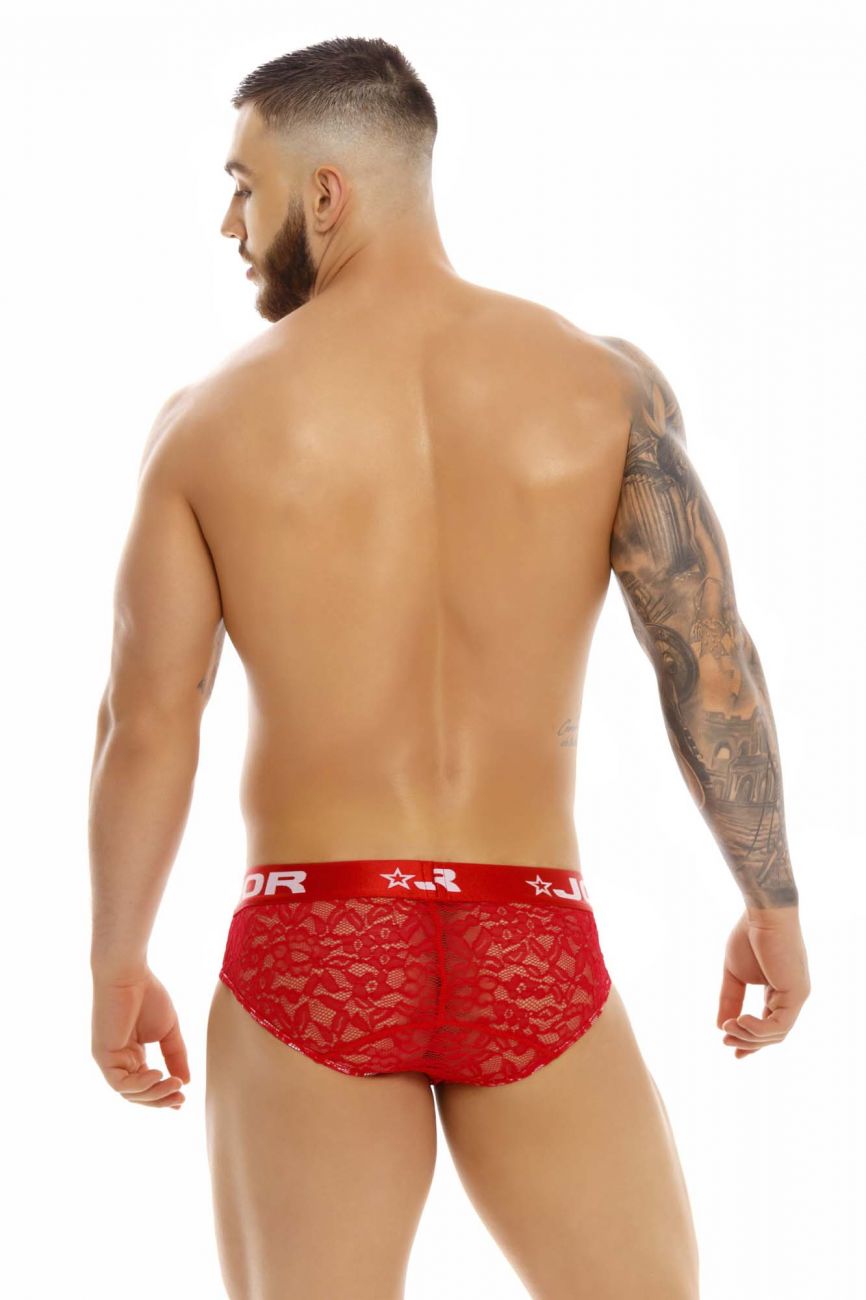 JOR 1379 Romance Lace Briefs Red