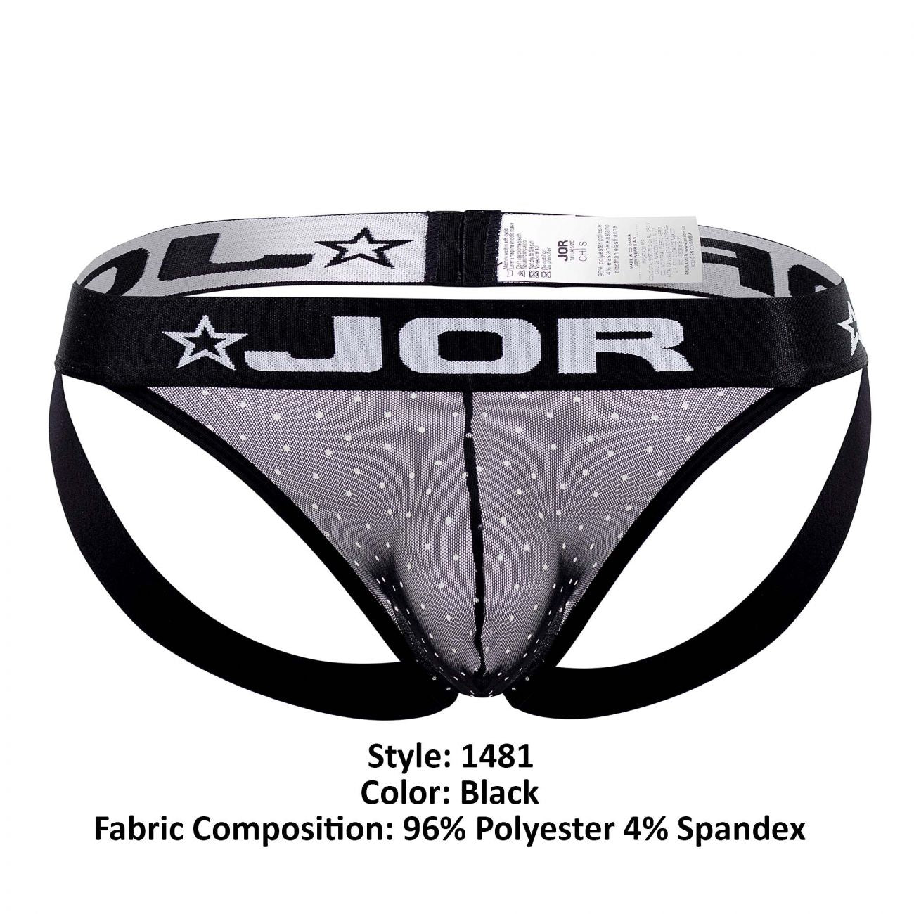 JOR 1481 Magnus Jockstrap Black