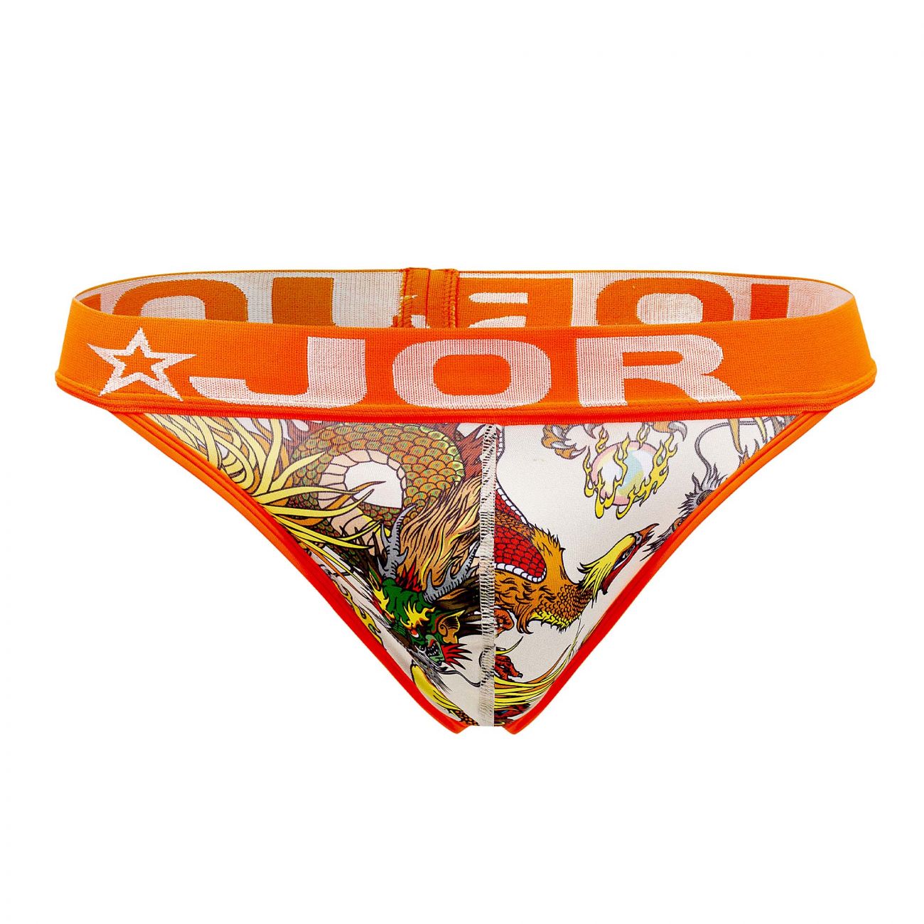 JOR 1526 Fenix Thongs Orange Printed