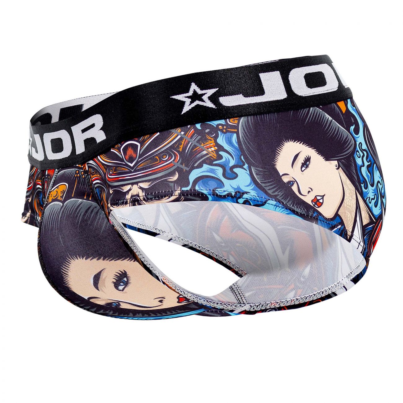 JOR 1530 Geisha Briefs Black Printed
