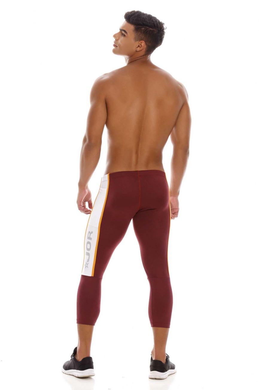 JOR 1586 Biker Athletic Pants Wine