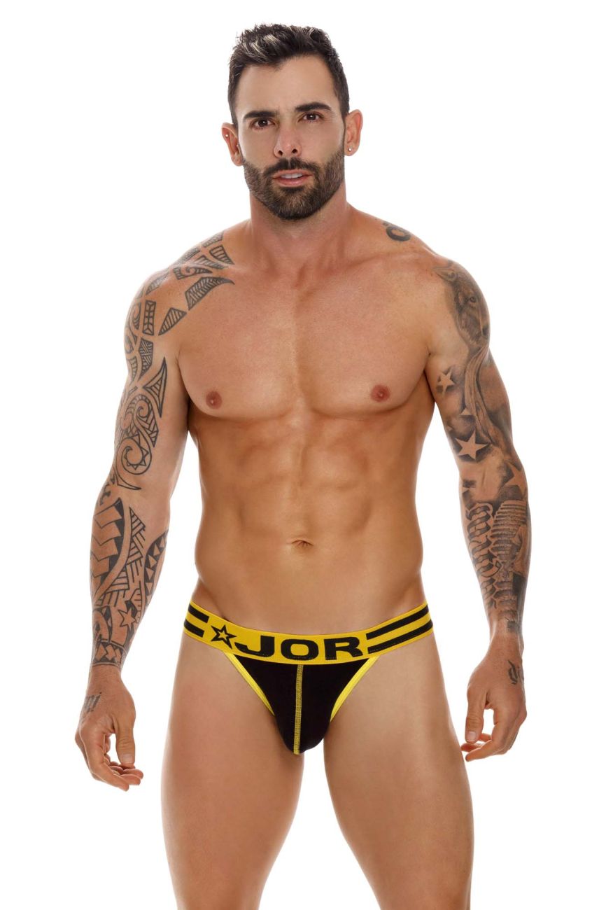 JOR 1615 Varsity Thongs Black