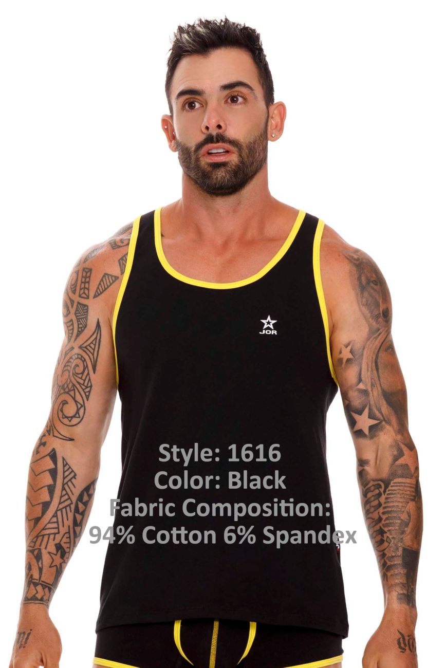 JOR 1616 Varsity Tank Top Black