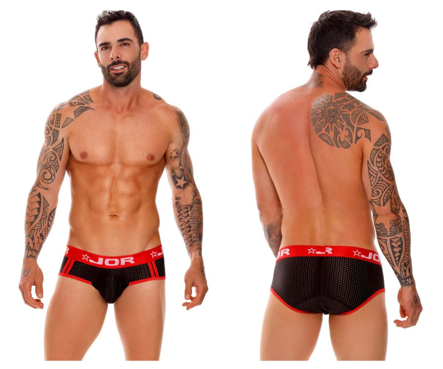 JOR 1635 Electro Briefs Black & Red