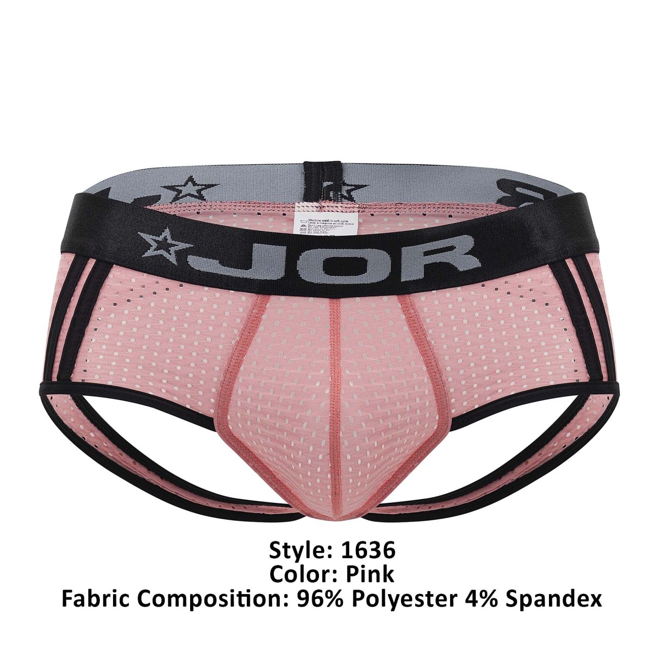 JOR 1636 Electro Jockstrap Pink & Black