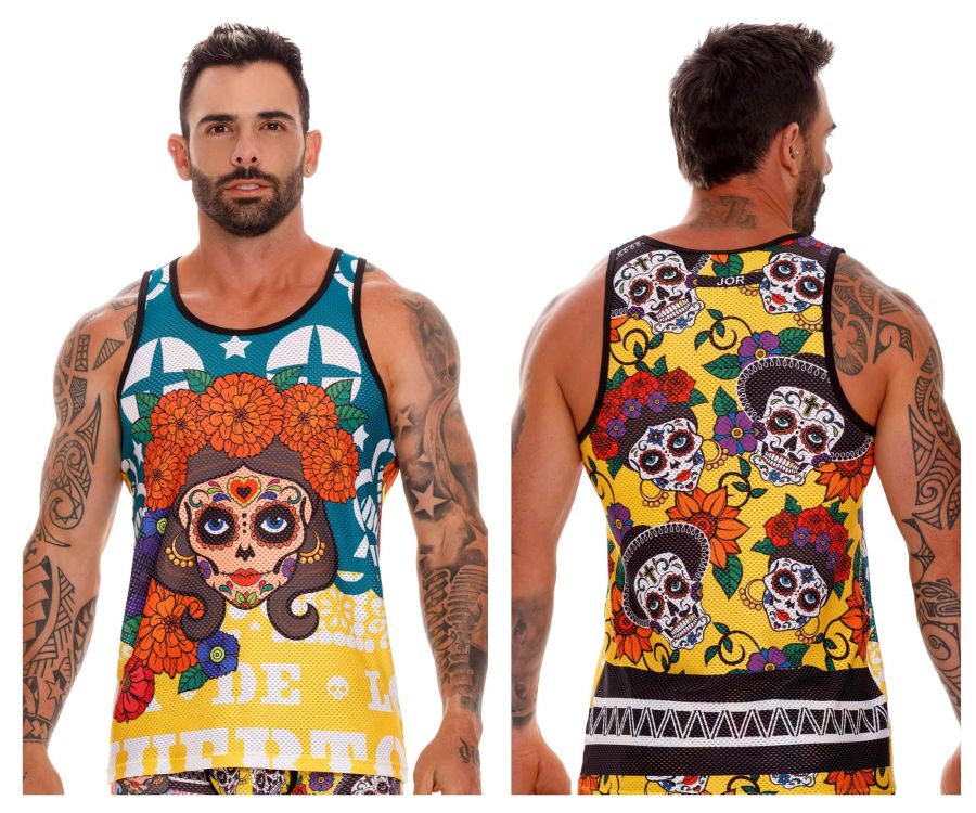 JOR 1652 Guadalupe Tank Top Day of the Dead Printed