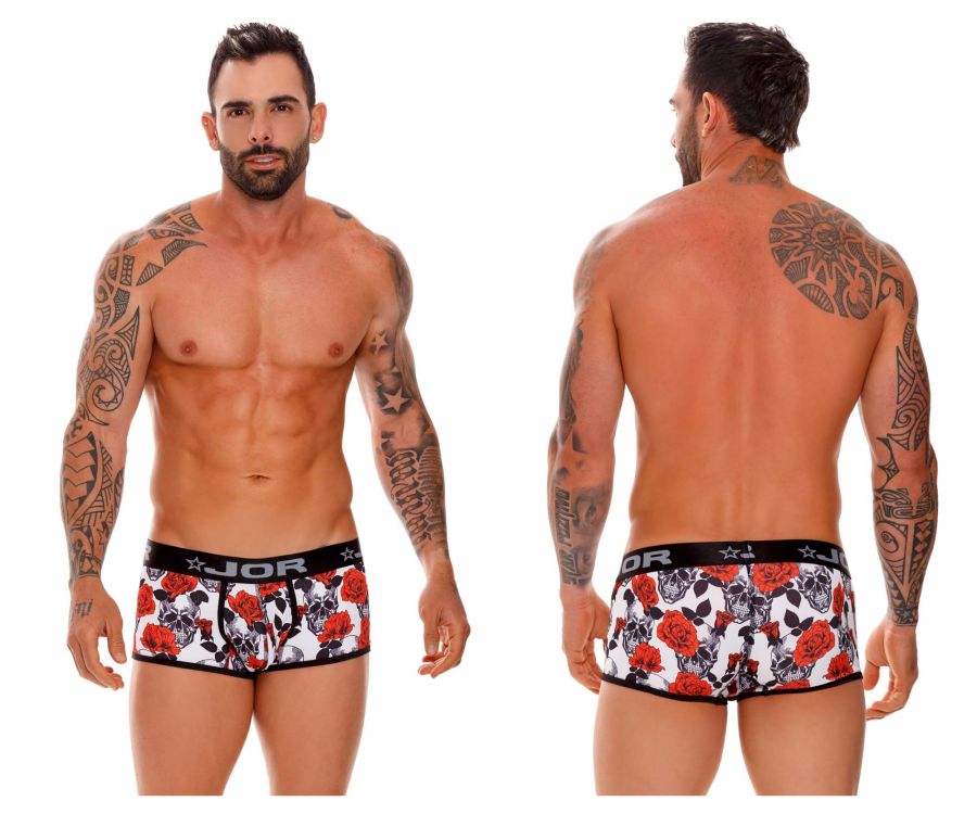 JOR 1658 Jalisco Trunks Skulls & Rose Printed