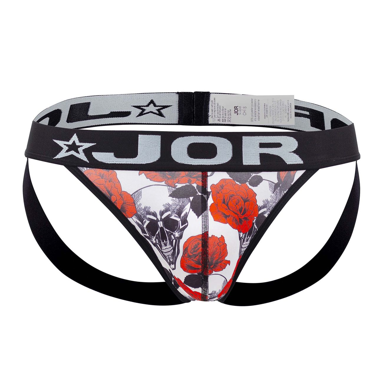 JOR 1660 Jalisco Jockstrap Skulls & Roses