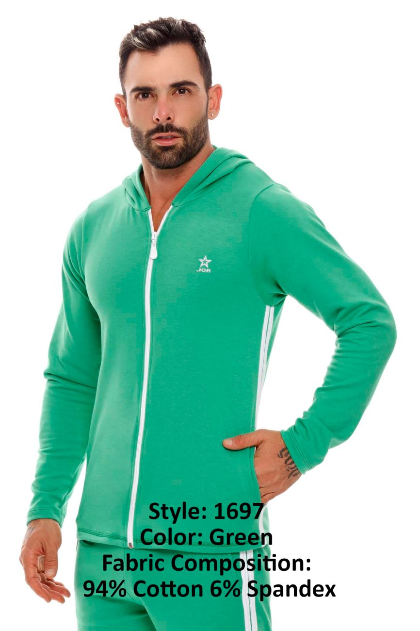 JOR 1697 Rio Hoodie Green