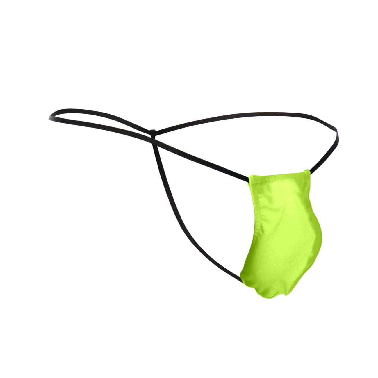 JUSTIN+SIMON XSJ02 Silky G-String Bulge Neon Green