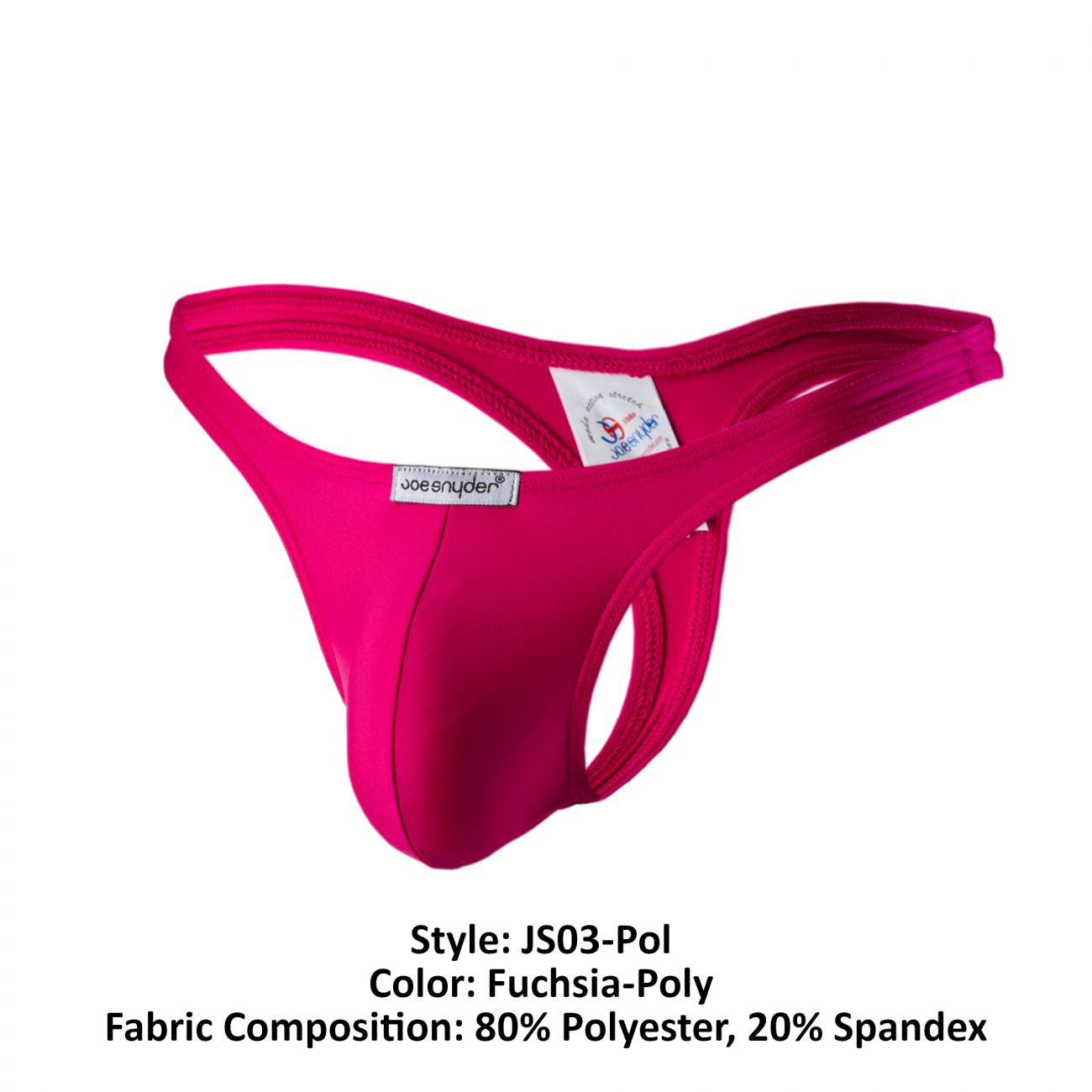 Joe Snyder JS03-Pol Polyester Thong Fuchsia Poly