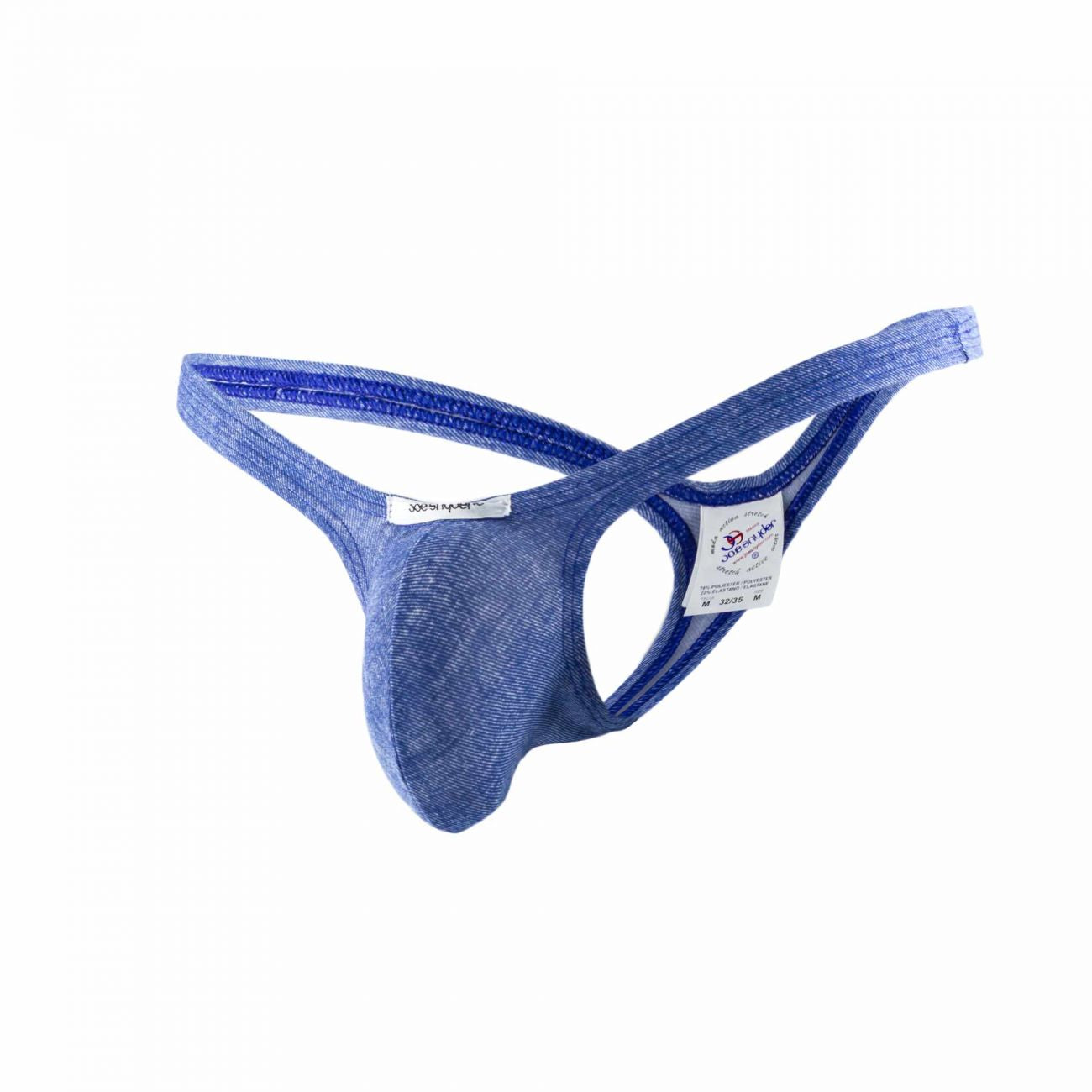 Joe Snyder JSBUL02-Denim Denim Bulge Tanga Blue Denim