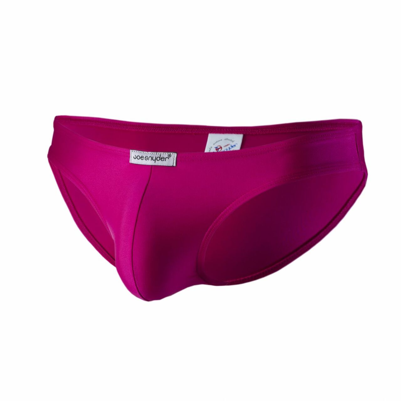 Mens Joe Snyder Polyester Classic Bikini Brief Fuchsia