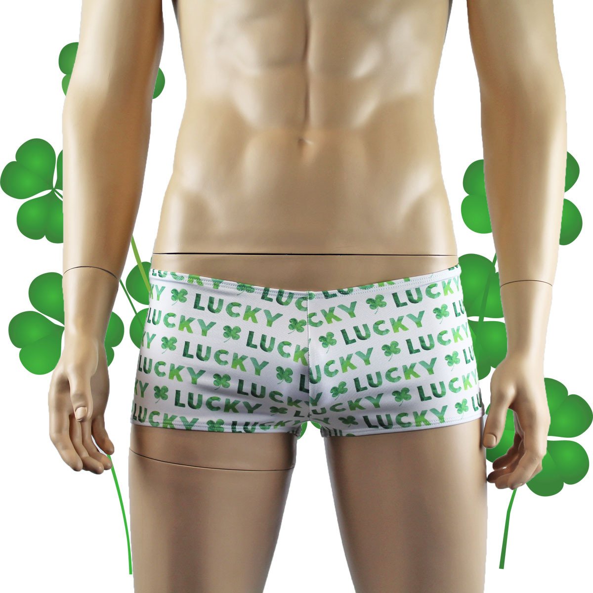 Mens St Patricks Day Lucky Mini Boxer Shorts