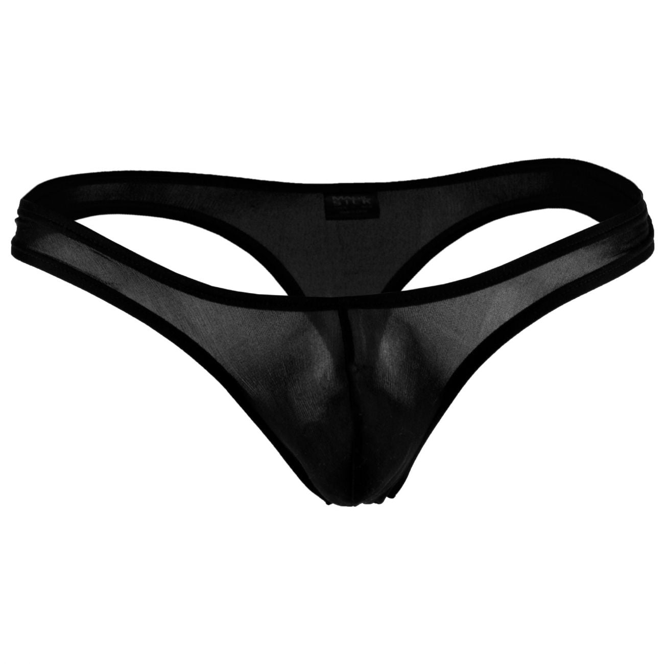 Magic Silk 4306 Silk Knit Mini Pouch Thong Black