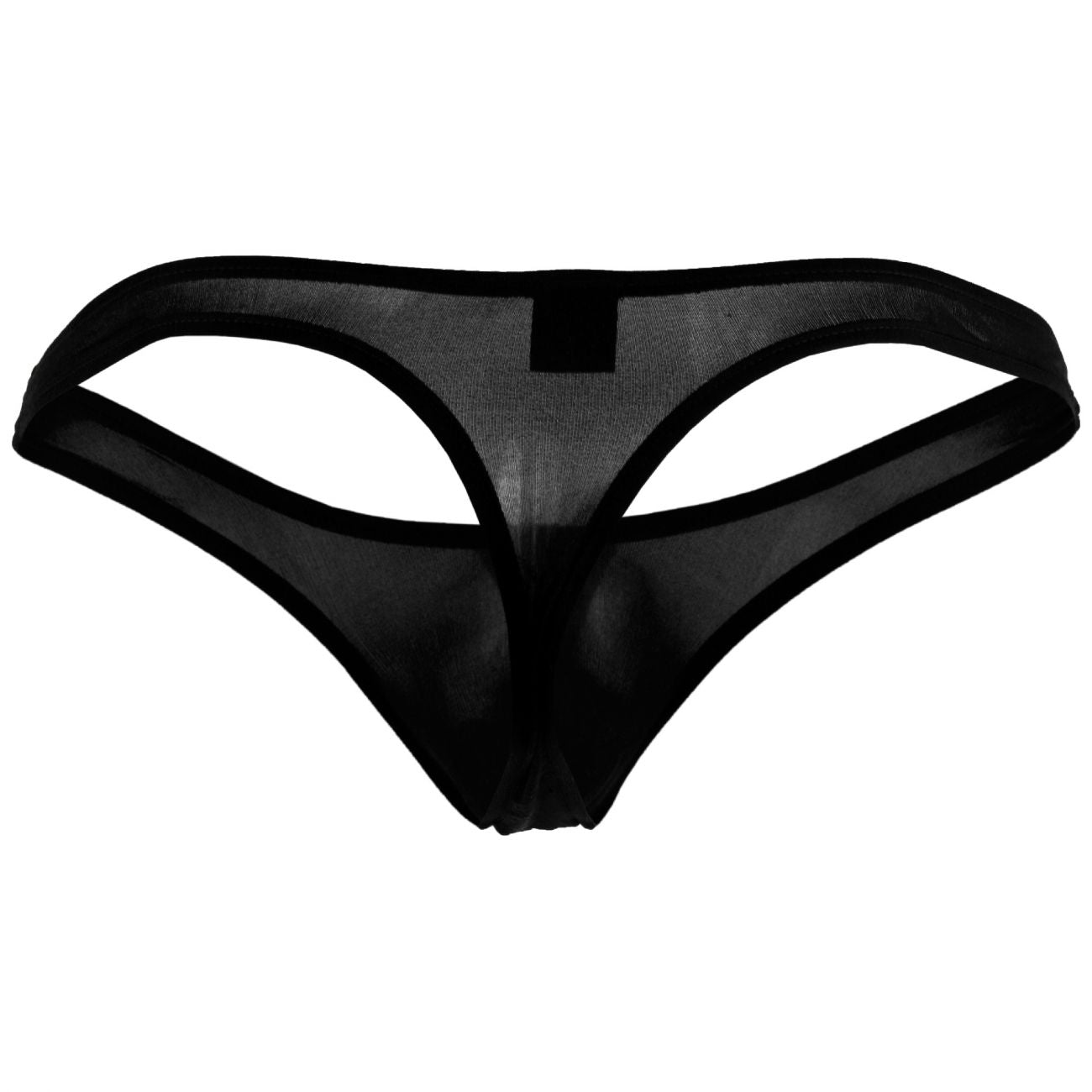 Magic Silk 4306 Silk Knit Mini Pouch Thong Black