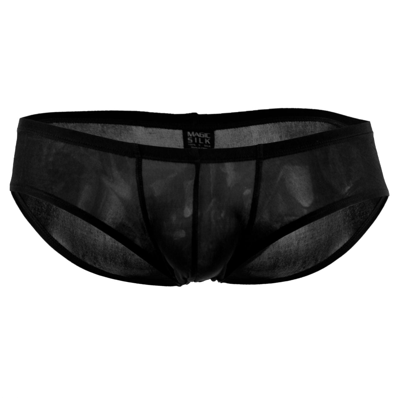 Magic Silk 7006 Silk Knit Mini Pouch Short Briefs Black