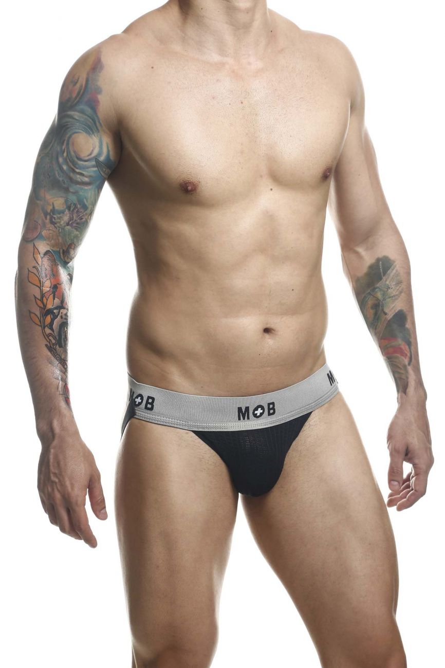 MaleBasics MBL107 Classic Fetish Jock 3 Inches Jockstrap Including Plus Sizes Black