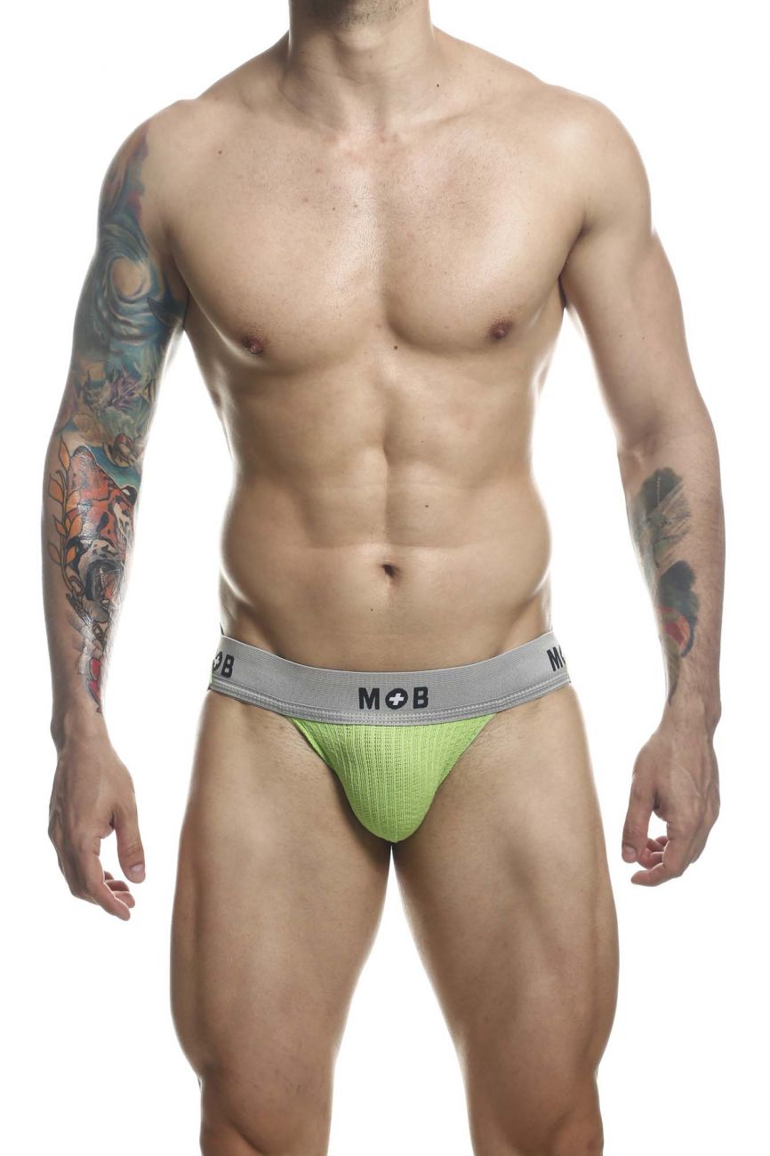 MaleBasics MBL107 Classic Fetish Jock 3 Inches Jockstrap Including Plus Sizes Green