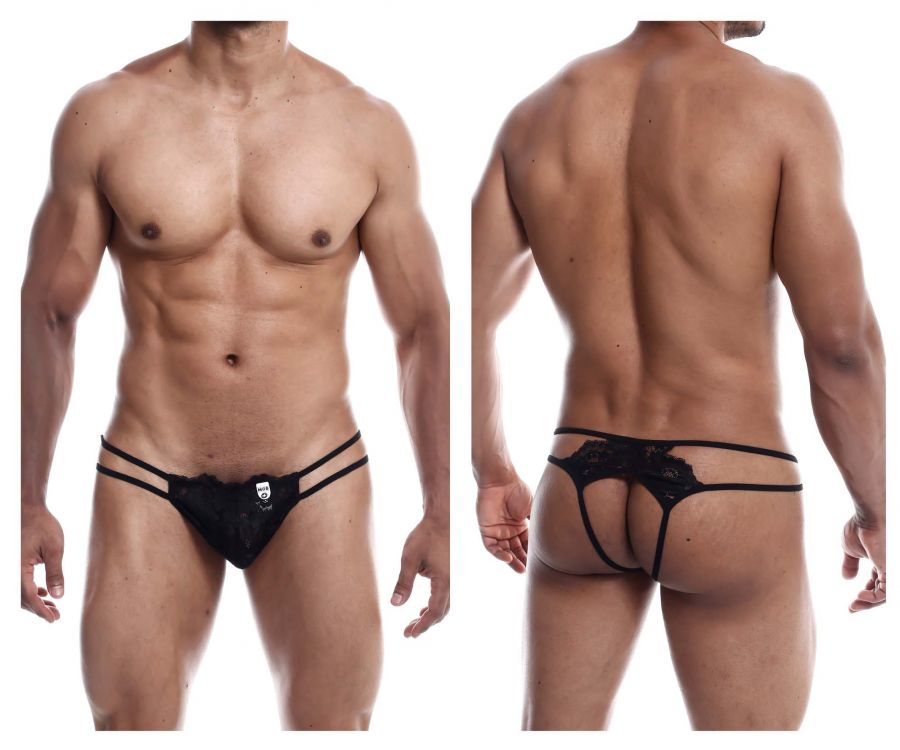 MaleBasics MBL49 Lace Thongs Black