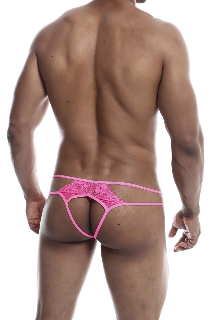 MaleBasics MBL49 Lace Thongs Hot Pink