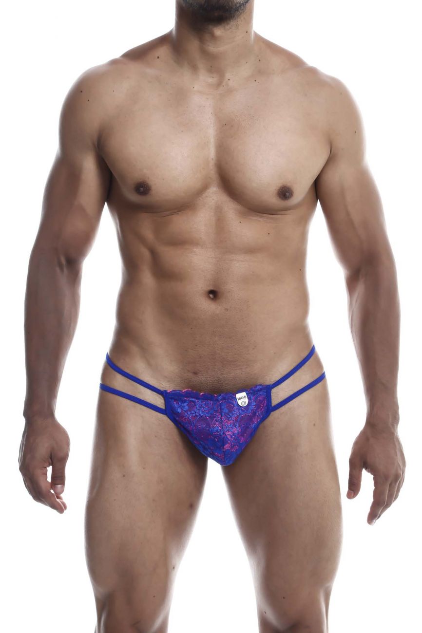MaleBasics MBL49 Lace Thongs Royal Pink