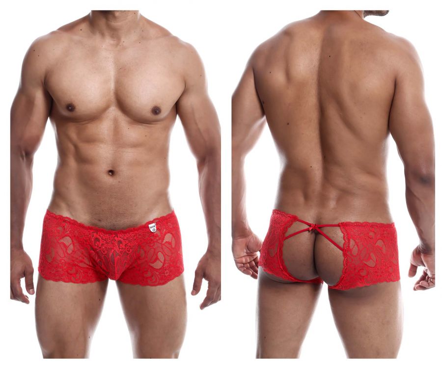 MaleBasics MBL53 Lace Trunks Red
