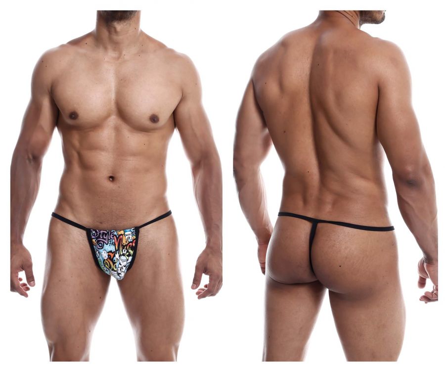 MaleBasics MBL59 Sinful Thongs Orange Printed Music