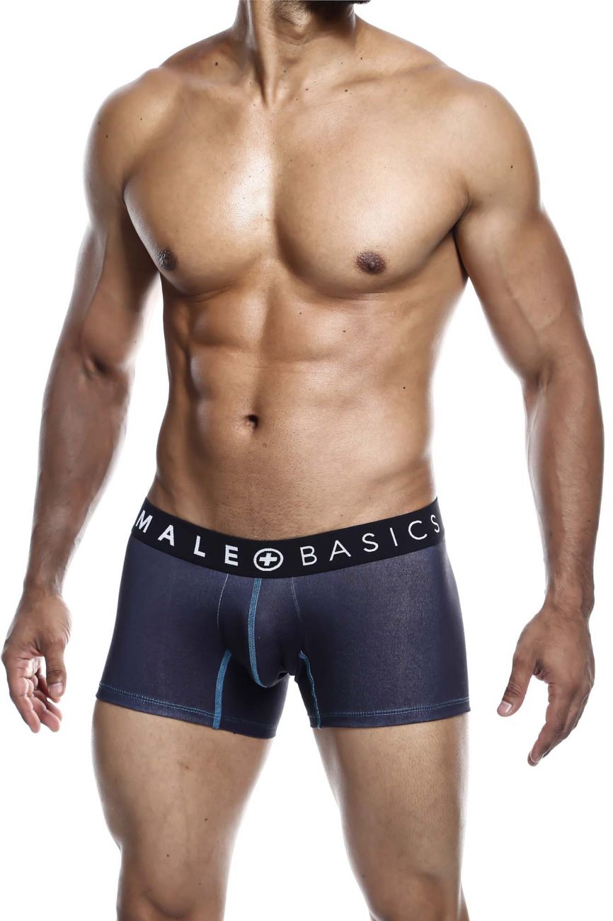 MaleBasics MBT01 3PK Trunks Printed Stache