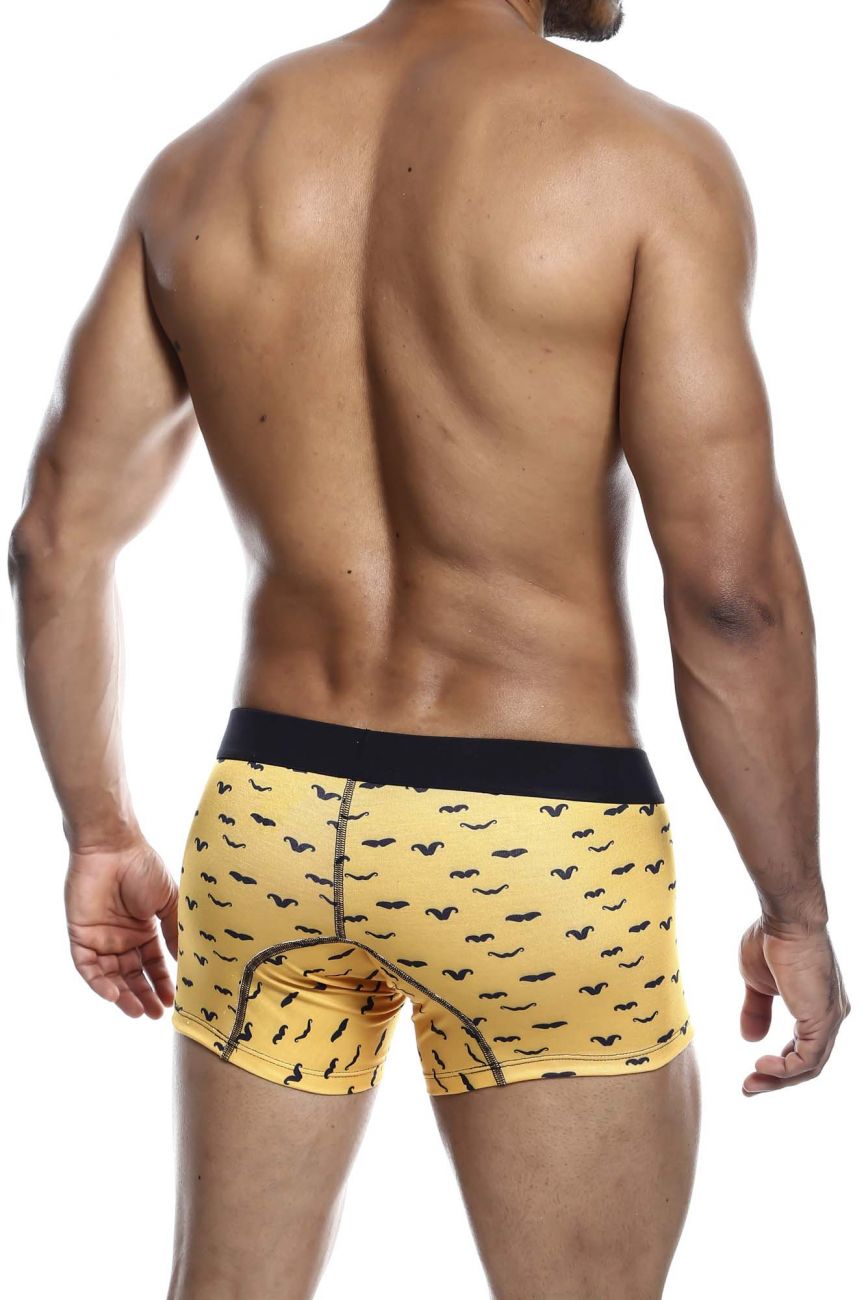 MaleBasics MBT01 3PK Trunks Printed Stache