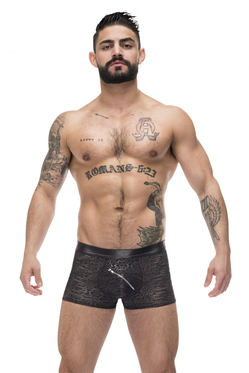 Male Power 122-247 Zip It Zip Pouch Short