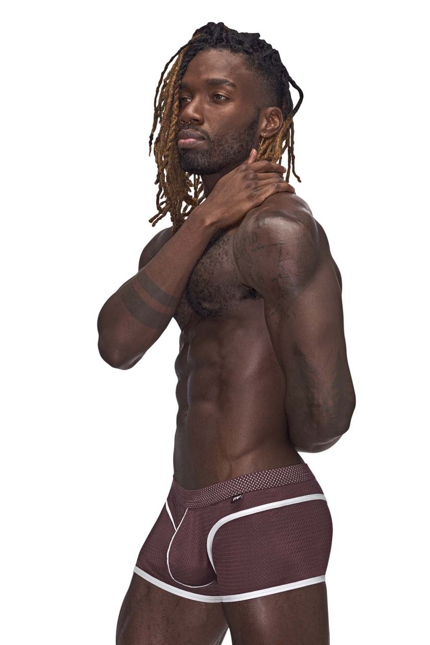 Male Power 142-273 Sport Mesh Mini Short Burgundy