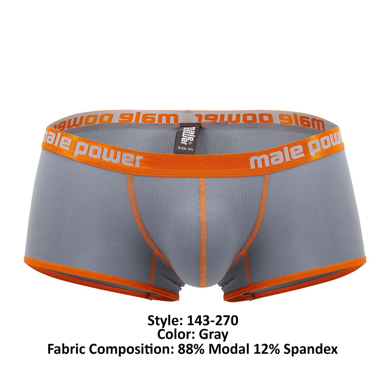 Male Power 143-270 Casanova Uplift Mini Short Gray