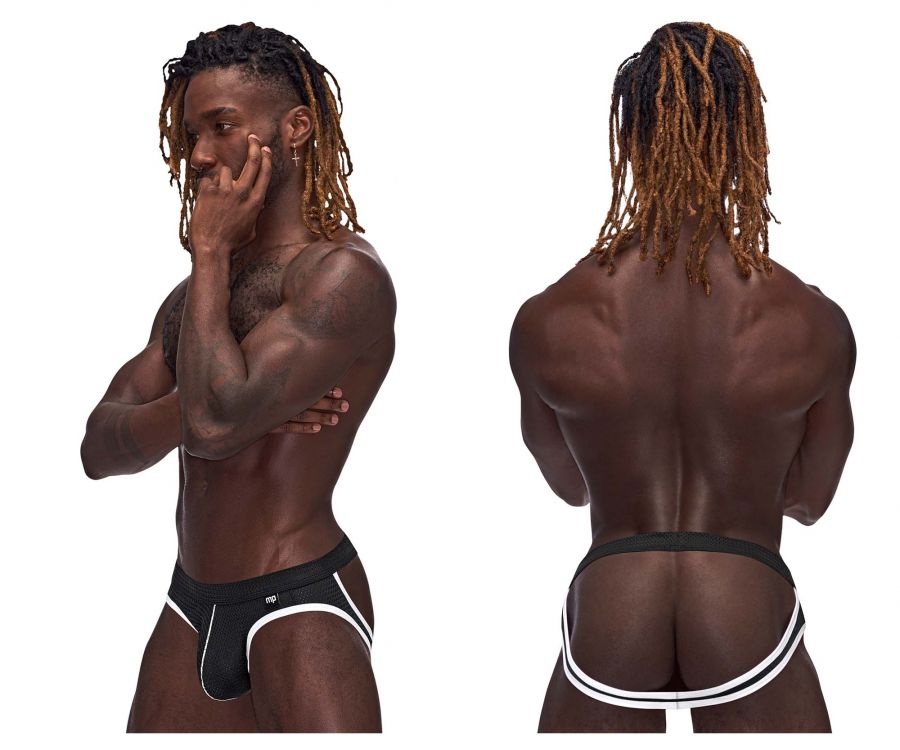 Male Power 354-273 Sport Mesh Jock Black