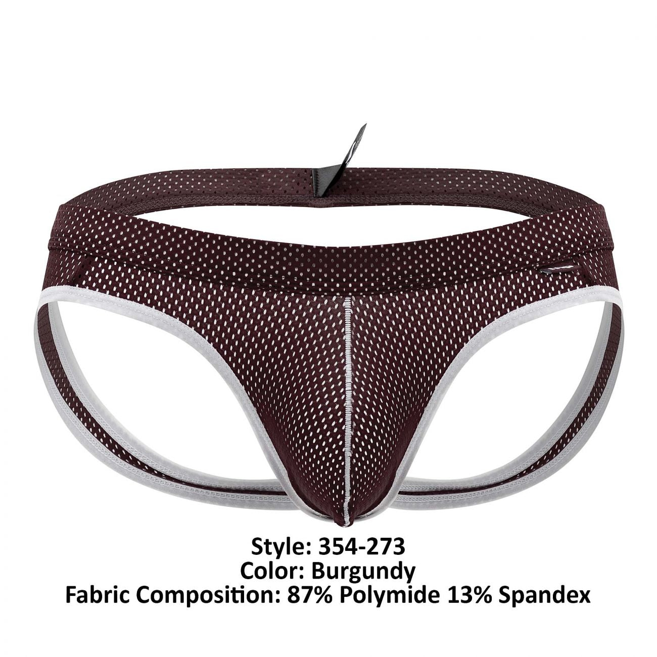 Male Power 354-273 Sport Mesh Jock Burgundy
