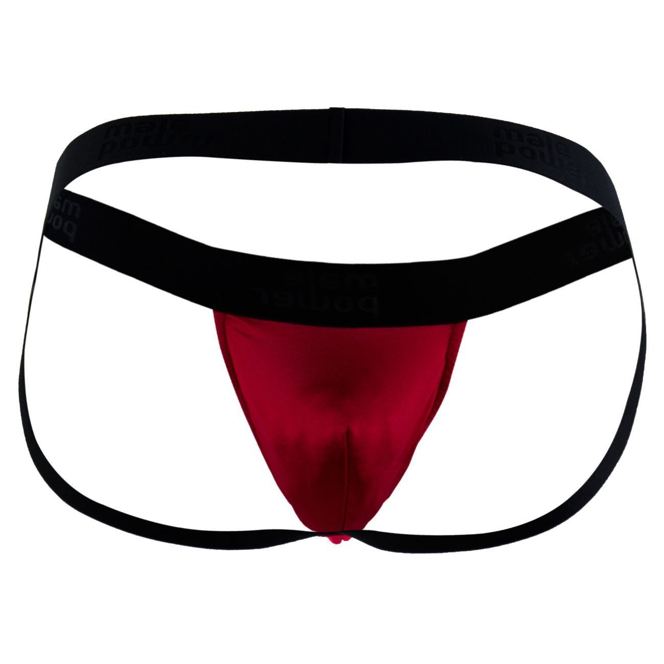 Male Power 390076 Satin Lycra Jockstrap Red