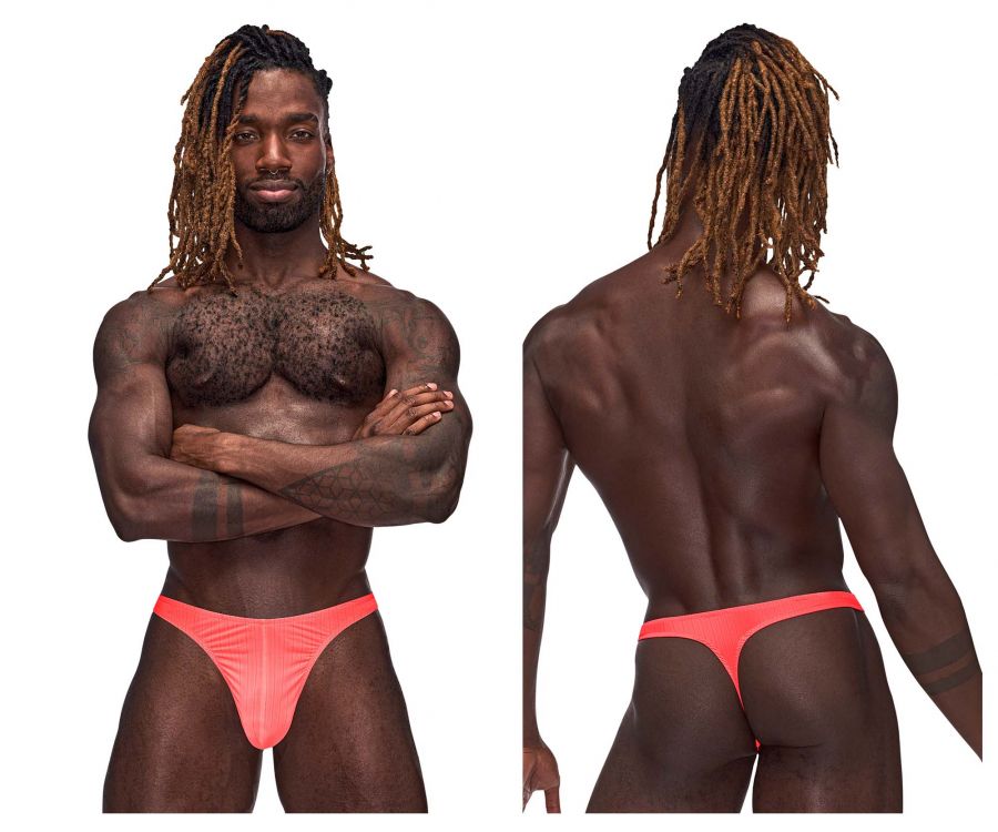 Male Power 443-272 Barely There Sexy Thong Coral