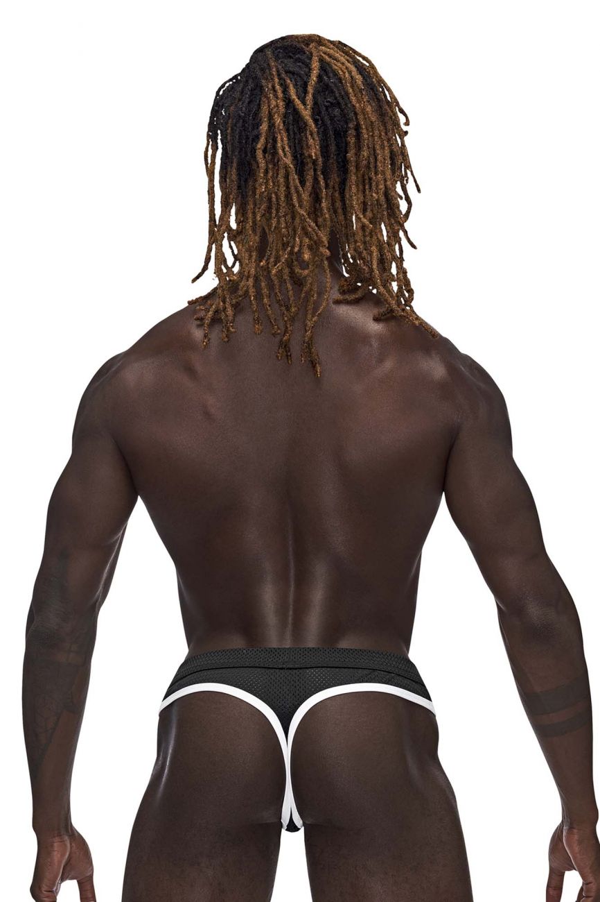 Male Power 443-273 Sport Mesh Thong Black